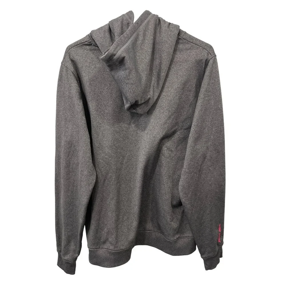 Under Armour Pullover Hoodie Sweatshirt Womens XL Gray Pink Outdoor Athleisure